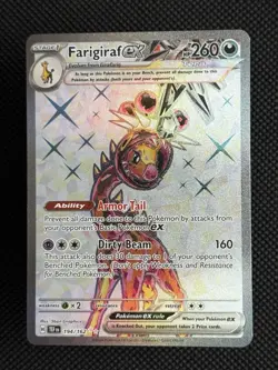 Pokemon TCG Farigiraf EX Ultra Rare Temporal Forces Card 194/162 - Image 1