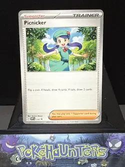 Pokemon Card Picnicker SVP114 Non Holo Rare Black Star Promo Near Mint - Image 1