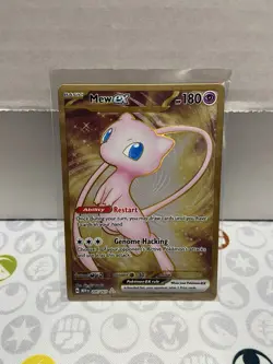 Pokemon TCG Mew EX Metal Gold NM 205/165 Scarlet & Violet 151 Promo Card - Image 1