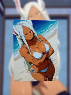 Mirko My Hero Academia Anime Waifu Sexy Goddess Doujin Lewd Hentai Card - Image 1