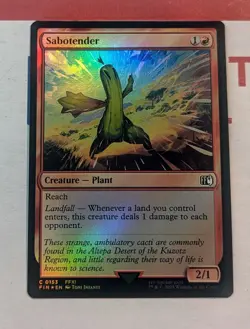 Magic The Gathering Trading Card MTG Final Fantasy Sabotender 0153 Foil - Image 1