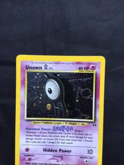 Pokemon Cards: Neo Discovery Rare Holo: Unown A 14/75 - Image 2