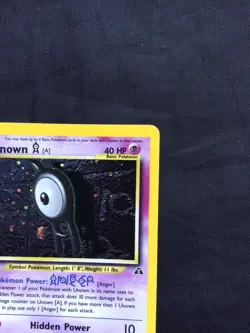 Pokemon Cards: Neo Discovery Rare Holo: Unown A 14/75 - Image 4