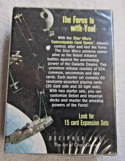 1995 Star Wars Customizable Card Game Limited Edition Starter Set - Sealed - Image 2