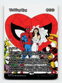 Wedding Ring (Borderless) Marvel Eternal-Legal Magic The Gathering MTG Card - Image 1