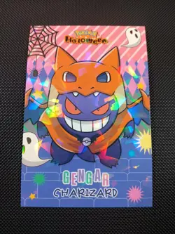 Pokemon 2025 Card Database Set Halloween Charizard Gengar Poncho Holo Peru - Image 1