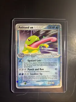 Pokemon Politoed EX 107/115 Unseen Forces Holo Card English Ultra Rare - Image 1