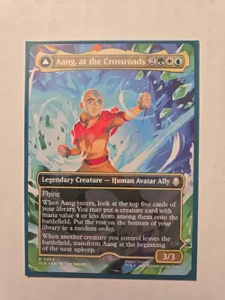 Aang, at the Crossroads (Borderless) - Avatar - Rare - Legendary Creature - MTG - Image 1