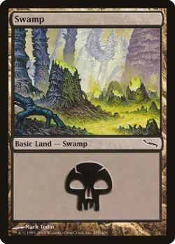 10x Swamp Basic Land (random art versions) - LP - Mirrodin - SPARROW MAGIC - Image 1