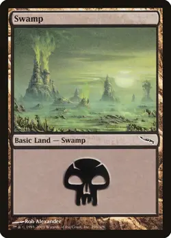10x Swamp Basic Land (random art versions) - LP - Mirrodin - SPARROW MAGIC - Image 2