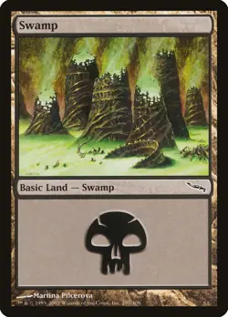 10x Swamp Basic Land (random art versions) - LP - Mirrodin - SPARROW MAGIC - Image 3