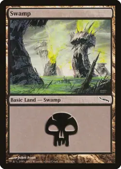 10x Swamp Basic Land (random art versions) - LP - Mirrodin - SPARROW MAGIC - Image 4