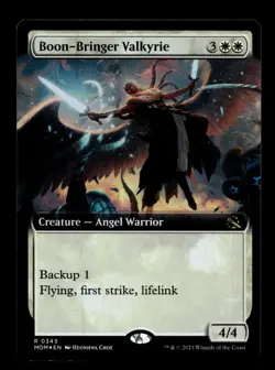 Boon-Bringer Valkyrie (Extended Art) 343 Foil R March of the Machine - Image 1