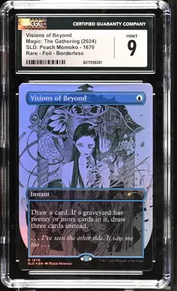 VISIONS OF BEYOND Secret Lair Foil Peach Momoko CGC 9 MTG [Nostalgium] - Image 1