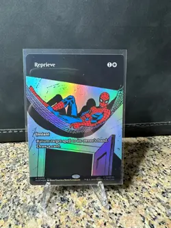 Reprieve (FOIL) Borderless Marvel MTG MAR #5 Spider-Man Eternal-Legal Foil - Image 1