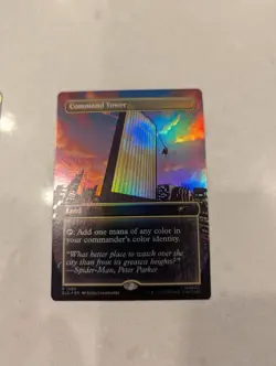 MTG Command Tower R (1989) Foil Marvel Spider-Man Secret Lair Drop Series - Image 1