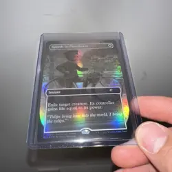 MTG SWORDS TO PLOWSHARES Brdless/Ext Art FOIL SLP Magic Con-Amsterdam EXCLUSIVE - Image 2