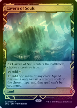 Foil Cavern of Souls - Near Mint - MTG Zendikar Rising Expedition Lands - ZNE - Image 1