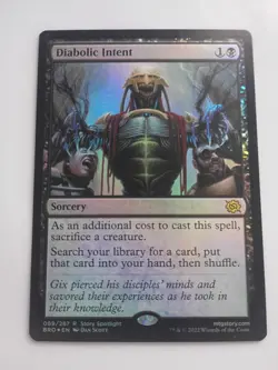 MTG Diabolic Intent The Brothers' War Foil NM x1 - Image 1