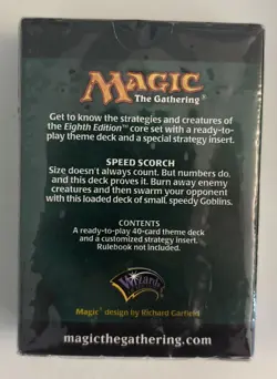 Magic The Gathering Eighth Edition Speed Scorch Theme Deck Factory Sealed - Image 2