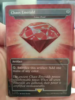 Magic the Gathering Red Chaos Emerald (Lotus Petal) Sonic SLD 7032. NEARMINT - Image 3