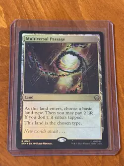 2025 Magic The Gathering Marvel EN Foil Marvel R 0180 Multiversal Passage Land - Image 2