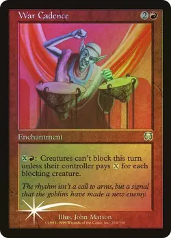 Mercadian Masques MTG FOIL War Cadence Magic - Image 1