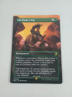 MTG Borderless Life Finds a Way - NM - REX 0005 Magic The Gathering - Image 1