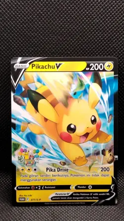 Carta Pokemon Festival Pikachu promo journey V 377 / S-P sealed exclusive - Image 1
