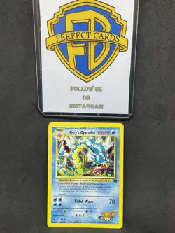 POKEMON GYM CHALLENGE UNLIMITED MISTY’S GYARADOS HOLO 13/132 NM- - Image 1