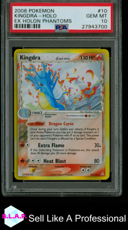 KINGDRA POKEMON 10 2006 EX HOLON PHANTOMS HOLO ENGLISCH PSA 10 - Image 1