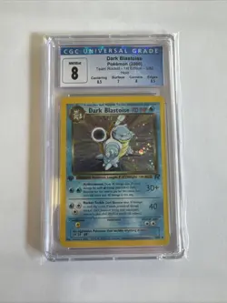 Pokemon Dark Blastoise Team Rocket 1st Edition Holo Rare #3 CGC 8 - Image 1