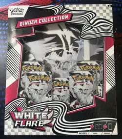 Pokemon White Flare Binder Collection New factory Sealed - Image 1