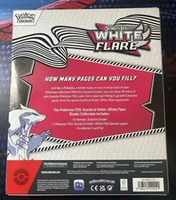Pokemon White Flare Binder Collection New factory Sealed - Image 2