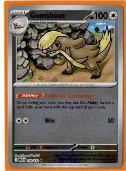 Gumshoos - 110/132 - Reverse Holo - Pokemon Mega Evolution - Image 1
