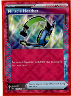 Miracle Headset - 183/191 - Ace Spec - Pokemon Surging Sparks - Image 1