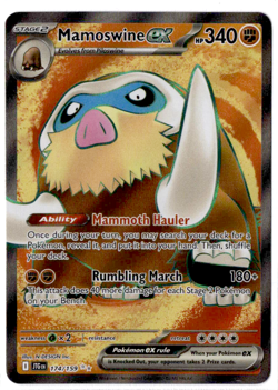 Mamoswine ex - 174/159 - Ultra Rare - Pokemon Journey Together - Image 1