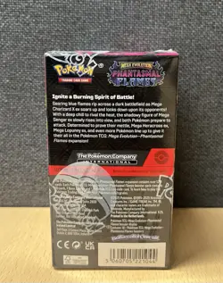 Pokemon TCG PHANTASMAL FLAMES Half Booster Box SEALED & NEW BOX - IN HAND - Image 3