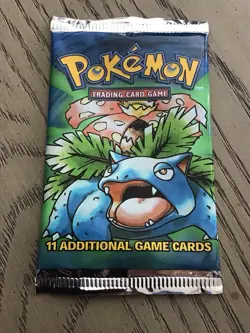 Pokemon TCG | Base Set Unlimited | One Booster Pack | New | Venusaur Art Cover - Image 1