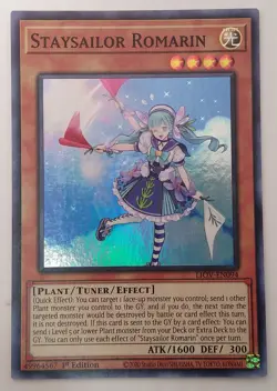 Yugioh Staysailor Romarin LIOV-EN094 Super Rare 1st Edition Near Mint - Image 1