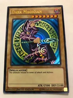 YUGIOH! Dark Magician CT13-EN003 Ultra Rare Limited Edition NM SDY ART - Image 1