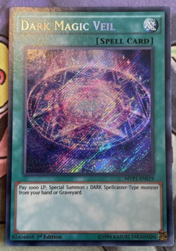 Dark Magic Veil Yu-Gi-Oh! MVP1-ENS19 1st Secret Rare - Image 1