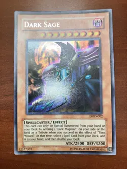 Dark Sage DOD-002 | Glossy Prismatic Secret Rare | NM Yu-Gi-Oh! Grade Potential - Image 4