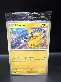 Pokemon TCG Pikachu SVP 190 Black Star 2024 World Championship Promo Card Sealed - Image 2