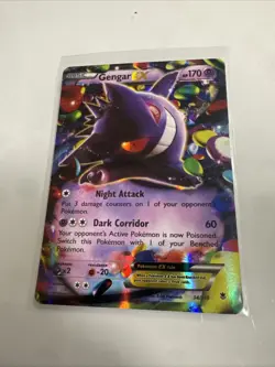 Gengar EX 34/119 Ultra Rare XY - Phantom Forces Pokemon Card - Image 1