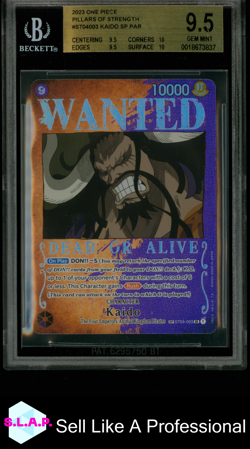 KAIDO ALT ART SP 2023 ONE PIECE CARD GAME PILLARS OF STRENGTH ST04003 BGS 9.5 - Image 1