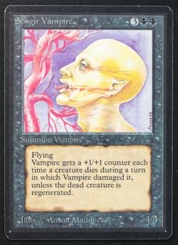 Sengir Vampire Magic Card Beta MTG 1993 - Image 1