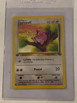 Jigglypuff 1st Edition Jungle Set Pokemon Card 54/64 Vintage 1999 WoTC - Image 1