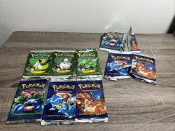 Pokemon Base And Jungle Set Booster Packs Opened Pack Art Set Only No Cards - Image 1