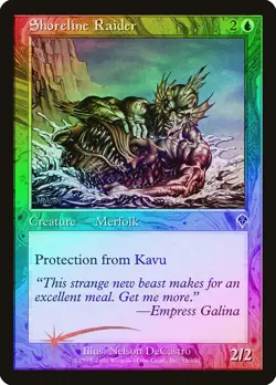 Shoreline Raider FOIL Invasion NM Blue Common MAGIC GATHERING CARD ABUGames - Image 1
